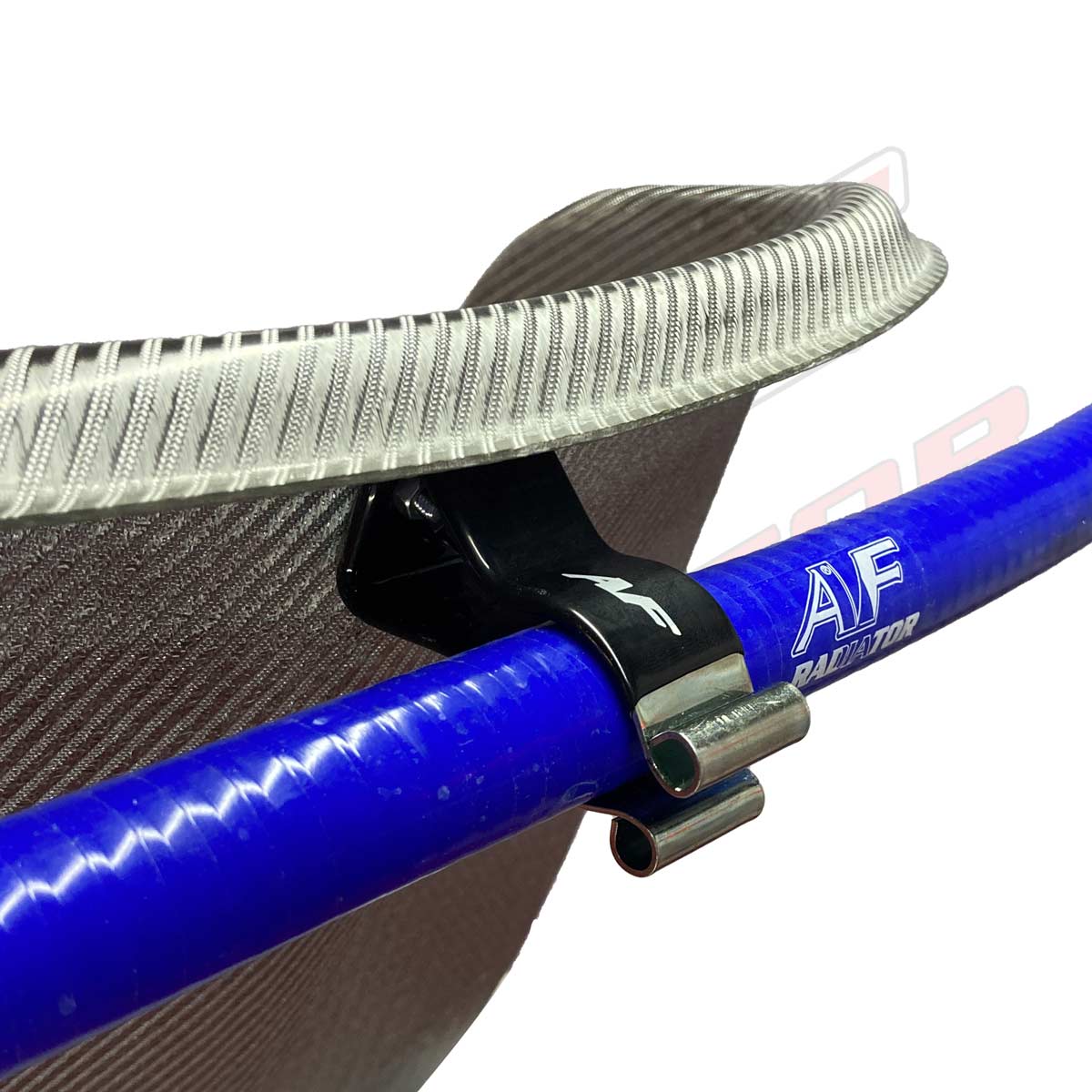 Pinza soporte manguera agua radiador Kart AF
